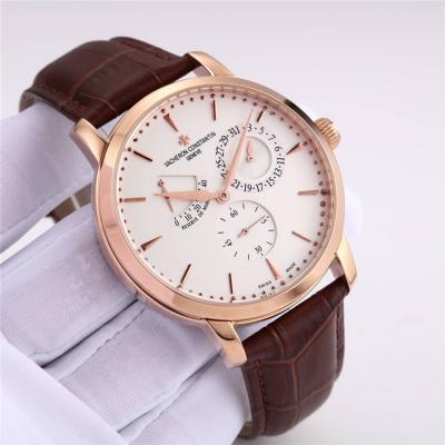 Replica Patrimony A21j Automatic Movement Mens Watch White Dial Leather Strap B E74