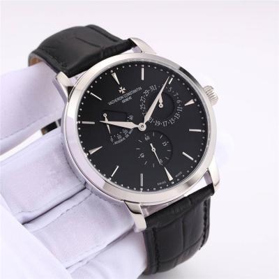 Replica Patrimony A21j Automatic Movement Mens Watch White Dial Leather Strap B E74