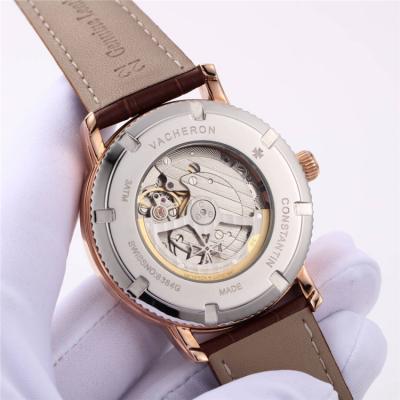 Replica Patrimony A21j Automatic Movement Mens Watch White Dial Leather Strap B E74