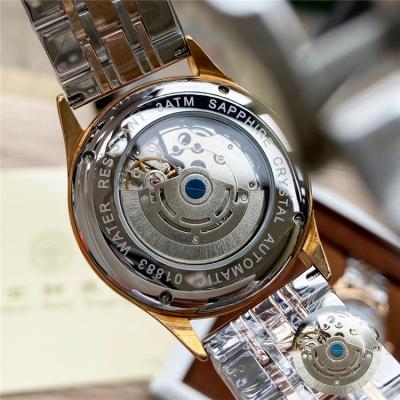 Replica Fiftysix A21j Automatic Movement Mens Watch White Dial Two Tone Rose Gold A E76