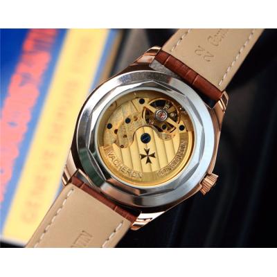 Replica Fiftysix A21j Automatic Movement Mens Watch White Tourbillon Dial Leather Strap E83