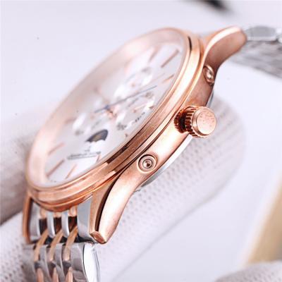 Replica Patrimony A21j Automatic Movement Mens Watch Black Dial Two Tone Rose Gold C E84