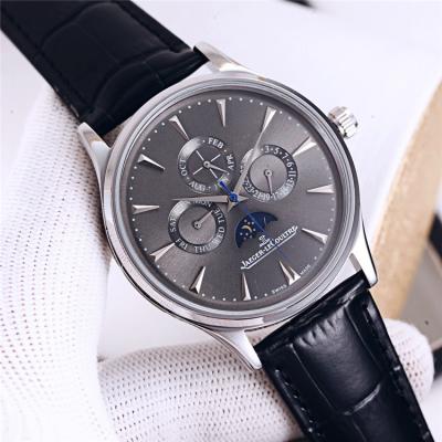 Replica Patrimony A21j Automatic Movement Mens Watch Gray Dial Leather Strap D E84