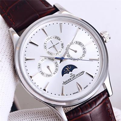 Replica Patrimony A21j Automatic Movement Mens Watch Gray Dial Leather Strap D E84