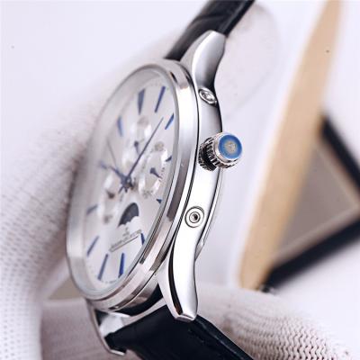 Replica Patrimony A21j Automatic Movement Mens Watch Gray Dial Leather Strap D E84