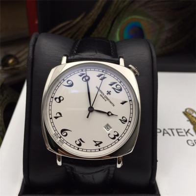 Replica Harmony A2813 Automatic Movement Mens Watch Black Dial Leather Strap E86