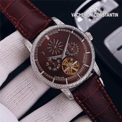 Replica Metiers D'art A21j Automatic Movement Mens Watch White Dial Leather Strap E103