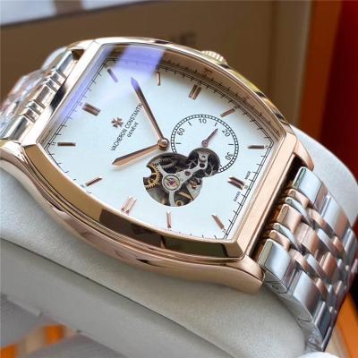 Replica Malte A21j Automatic Movement Mens Watch Black Dial Two Tone Rose Gold E105