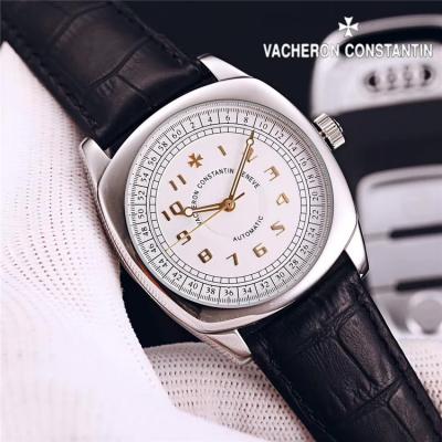 Replica Harmony A2824 Automatic Movement Mens Watch White Dial Leather Strap E110