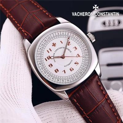 Replica Harmony A2824 Automatic Movement Mens Watch White Dial Leather Strap E110