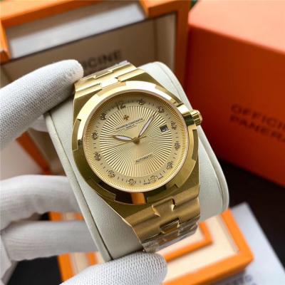 Replica Overseas A2813 Automatic Movement Mens Watch White Dial Rose Gold E114