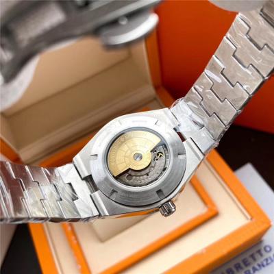 Replica Overseas A2813 Automatic Movement Mens Watch White Dial Rose Gold E114