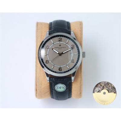 Replica Traditionnelle A21j Automatic Movement Mens Watch White Dial Leather Strap E116