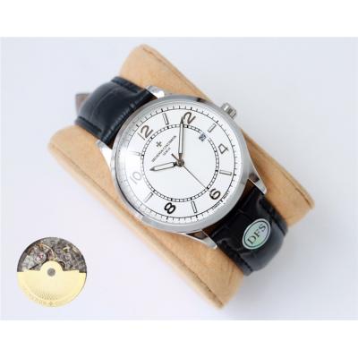 Replica Traditionnelle A21j Automatic Movement Mens Watch White Dial Leather Strap E116