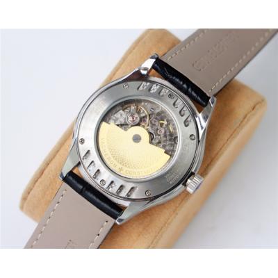 Replica Traditionnelle A21j Automatic Movement Mens Watch White Dial Leather Strap E116