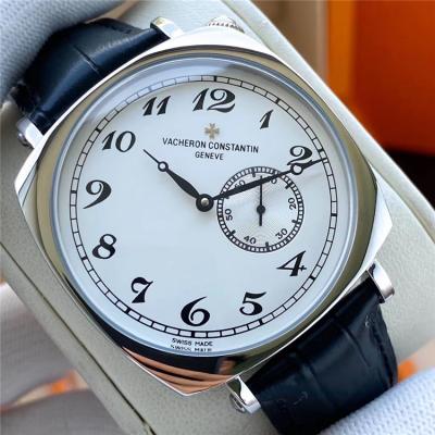 Replica Harmony A21j Automatic Movement Mens Watch Black Dial Leather Strap B E121