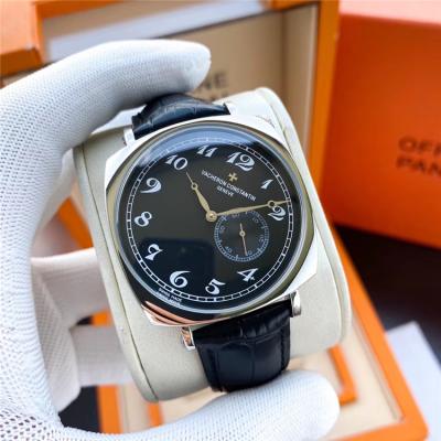 Replica Harmony A21j Automatic Movement Mens Watch Black Dial Leather Strap B E121