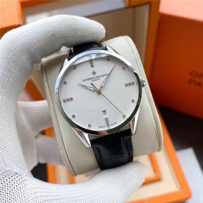 Replica Patrimony Japan Miyota 8215 Automatic Movement Mens Watch White Dial Leather Strap A E124