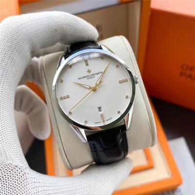 Replica Patrimony Japan Miyota 8215 Automatic Movement Mens Watch White Dial Leather Strap A E124