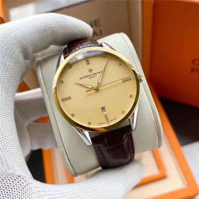 Replica Patrimony Japan Miyota 8215 Automatic Movement Mens Watch White Dial Leather Strap A E124