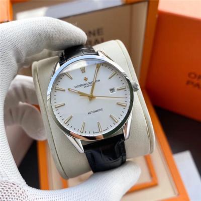 Replica Patrimony Japan Miyota 8215 Automatic Movement Mens Watch White Dial Leather Strap B E124