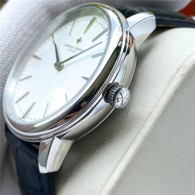 Replica Patrimony Japan Miyota 8215 Automatic Movement Mens Watch Black Dial Leather Strap A E126