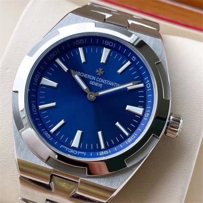 Replica Overseas A21j Automatic Movement Mens Watch Blue Dial Stainless Steel A E128