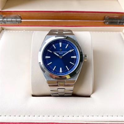 Replica Overseas A21j Automatic Movement Mens Watch Blue Dial Stainless Steel A E128