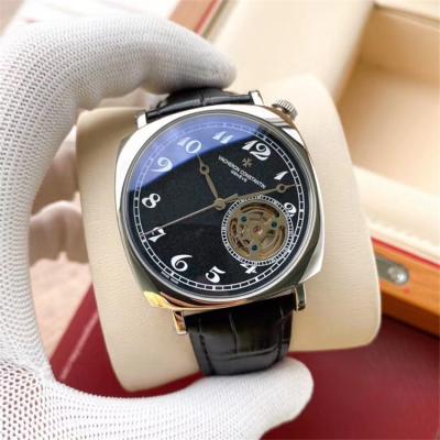 Replica Harmony A21j Automatic Movement Mens Watch White Tourbillon Dial Leather Strap A E130