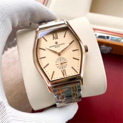 Replica Malte A21j Automatic Movement Mens Watch Black Dial Two Tone Rose Gold B E131