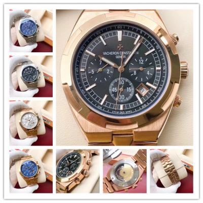 Replica Overseas A21j Automatic Movement Mens Watch Black Dial Rose Gold E133