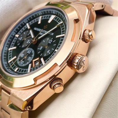 Replica Overseas A21j Automatic Movement Mens Watch Black Dial Rose Gold E133