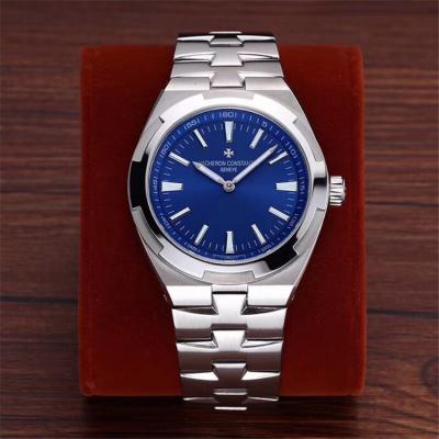 Replica Overseas A21j Automatic Movement Mens Watch Blue Dial Stainless Steel A E137