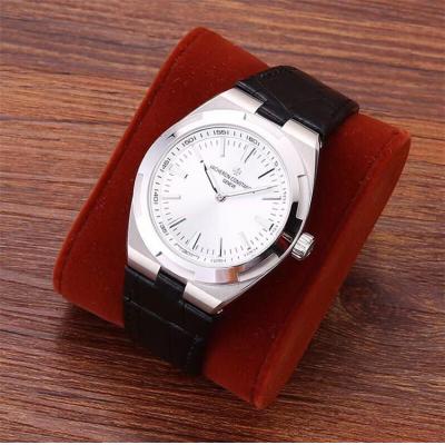 Replica Overseas A21j Automatic Movement Mens Watch Black Dial Leather Strap B E137