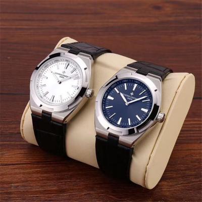 Replica Overseas A21j Automatic Movement Mens Watch Black Dial Leather Strap B E137