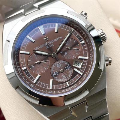 Replica Overseas A21j Automatic Movement Mens Watch Silver Dial Stainless Steel E138