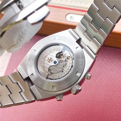 Replica Overseas A21j Automatic Movement Mens Watch Silver Dial Stainless Steel E138