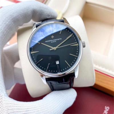 Replica Patrimony A21j Automatic Movement Mens Watch White Dial Leather Strap E139