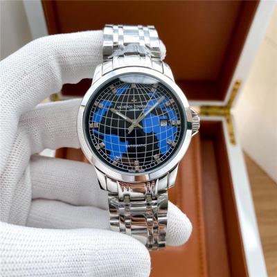 Replica Overseas A21j Automatic Movement Mens Watch Earth Dial Stainless Steel A E149