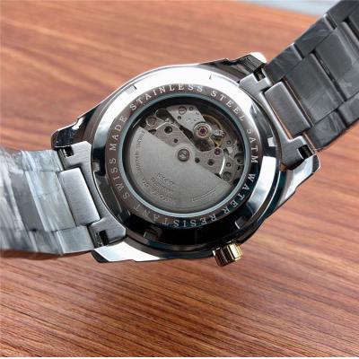 Replica Overseas A21j Automatic Movement Mens Watch Black Dial Stainless Steel E155