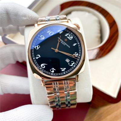 Replica Harmony A21j Automatic Movement Mens Watch White Dial Two Tone Rose Gold B E156