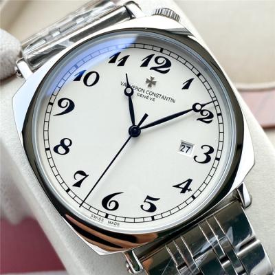 Replica Harmony A21j Automatic Movement Mens Watch White Dial Two Tone Rose Gold B E156