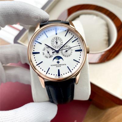 Replica Patrimony A21j Automatic Movement Mens Watch White Dial Leather Strap A E157