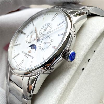 Replica Patrimony A21j Automatic Movement Mens Watch White Dial Stainless Steel B E157