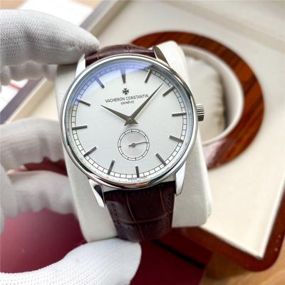 Replica Traditionnelle A21j Automatic Movement Mens Watch White Dial Leather Strap A E158