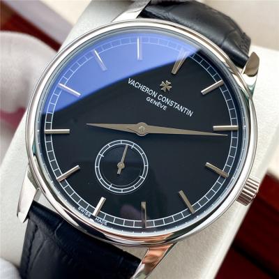 Replica Traditionnelle A21j Automatic Movement Mens Watch White Dial Leather Strap A E158