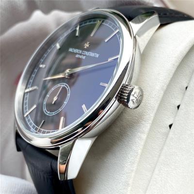 Replica Traditionnelle A21j Automatic Movement Mens Watch White Dial Leather Strap A E158