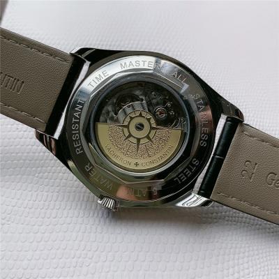 Replica Fiftysix A21j Automatic Movement Mens Watch Black Dial Leather Strap B E166