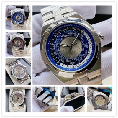 Replica Overseas A21j Automatic Movement Mens Watch Blue Dial Stainless Steel E168