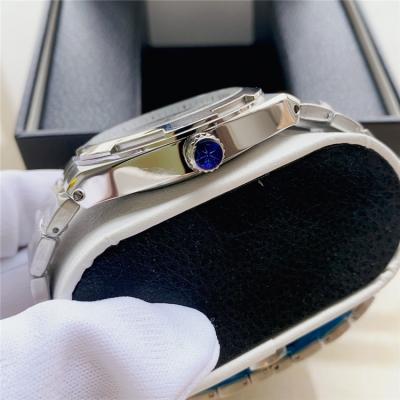 Replica Overseas A21j Automatic Movement Mens Watch Blue Dial Stainless Steel E168